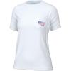 imageHUK Womens Short Sleeve Performance Tee Fishing TShirtAmerican Huk  White