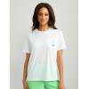 imageHUK Womens Short Sleeve Pocket Tee Fishing TShirtHuk Block Beach  White
