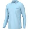 imageHUK Icon X Hoodie Fishing Shirt with Sun Protection for MenCrystal Blue