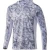 imageHUK Mens Icon X Camo Hoodie UPF 50 LongSleeve Fishing ShirtTide Change  Hogs Back
