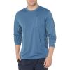 imageHUK Mens Icon X Pocket Shirt  LongSleeve Performance ShirtTitanium Blue