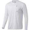 imageHUK Mens Icon X Pocket Shirt  LongSleeve Performance ShirtWhite