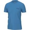 imageHUK Mens Icon X Short Sleeve Fishing Shirt with Sun ProtectionAzure Blue