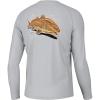 imageHUK Mens Kc Pursuit Long Sleeve Sun Protecting Fishing ShirtKc Freestyle Redfish  Harbor Mist