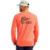 imageHUK Mens Kc Scott Patterned Icon Crew Performance Long Sleeve Fishing ShirtKc  Fresh Salmon