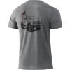 imageHUK Mens Kc Scott Short Sleeve Tee  Performance Fishing TShirtSalty Rims  Iron Heather