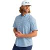 imageHUK Mens Kona Pattern Short Sleeve Fishing Button Down ShirtMarolina Blue
