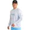 imageHUK Mens Pursuit Pattern Crew Sleeve Performance ShirtMossy Oak  Stormwater Bonefish