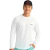 imageHUK Mens Pursuit Patterned Crew Performance Fishing Long Sleeve ShirtHarbor Mist 20