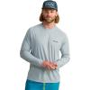 imageHUK Mens Pursuit Patterned Crew Performance Fishing Long Sleeve ShirtHarbor Mist