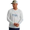 imageHUK Mens Pursuit Vented Long Sleeve 30 UPF Fishing ShirtWhite 20