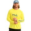 imageHUK Mens Pursuit Vented Long Sleeve 30 UPF Fishing ShirtYellowfin