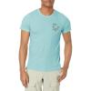 imageHUK Mens Short Sleeve Tee  Performance Fishing TShirtDolphin Aloha  Porcelian Blue Heather