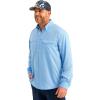 imageHUK Mens Tide Point Solid Long Sleeve Shirt ButtonMarolina Blue