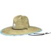 imageHUK Straw Wide Brim Fishing ampamp Beach Hat for MenTiki Beach  Marine Blue