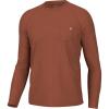 imageHUK Waypoint Long Sleeve Shirt Performance Fishing Tee for MenBaked Clay