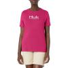 imageHUK Womens Performance Fishing Crew Tee  Ladies TShirtLogo  Rose Violet