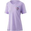 imageHUK Womens V Neck Tee  Ladies TShirt with UPF 30 Sun ProtectionAngry Marlin  Lavender Heather