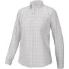 imageHuk Standard Tide Point Pattern Long Sleeve Shirt Button Down for Women White Medium