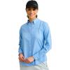 imageHuk Womens Standard Tide Point Pattern Long Sleeve Shirt Button Marolina Blue Medium