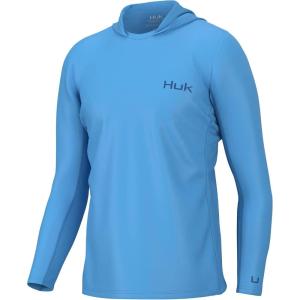 imageHUK Icon X Hoodie Fishing Shirt with Sun Protection for MenAzure Blue