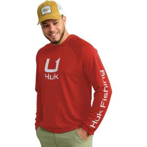 imageHUK Icon X Hoodie Fishing Shirt with Sun Protection for MenChannel Marker