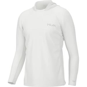 imageHUK Icon X Hoodie Fishing Shirt with Sun Protection for MenWhite