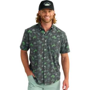 imageHUK Mens A1a Woven Performance Long Sleeve ButtonKc  Black