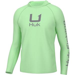imageHUK Mens Icon Hoodie Fishing Shirt with Sun ProtectionPatina