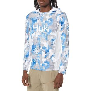 imageHUK Mens Icon X Camo Hoodie UPF 50 LongSleeve Fishing ShirtMulticolor