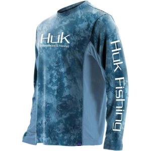 imageHUK Mens Icon X Camo Long Sleeve Performance Fishing ShirtFlow
