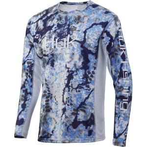 imageHUK Mens Icon X Camo Long Sleeve Performance Fishing ShirtKryptek Obskura Signa
