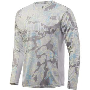 imageHUK Mens Icon X Camo Long Sleeve Performance Fishing ShirtKryptek Obskura Sundarban