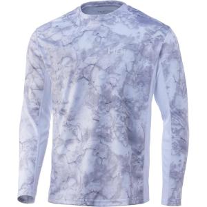 imageHUK Mens Icon X Camo Long Sleeve Performance Fishing ShirtMossy Oak Drift