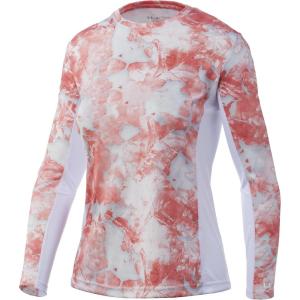 imageHUK Mens Icon X Camo Long Sleeve Performance Fishing ShirtMossy Oak Sockeye