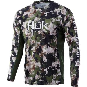 imageHUK Mens Icon X Camo Long Sleeve Performance Fishing ShirtMulticolor