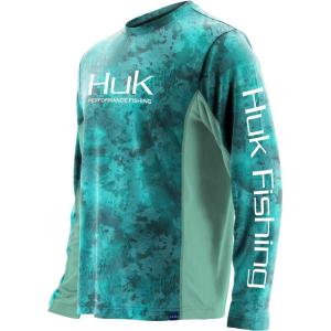 imageHUK Mens Icon X Camo Long Sleeve Performance Fishing ShirtShallows