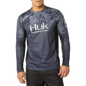 imageHUK Mens Icon X Camo Long Sleeve Performance Fishing ShirtSubphantis Night Vision  Fade