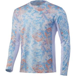 imageHUK Mens Icon X Camo Long Sleeve Performance Fishing ShirtTide Change  Horizon