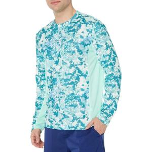 imageHUK Mens Icon X Camo Long Sleeve Performance Fishing ShirtTide Change  Sea Floor