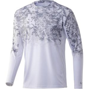 imageHUK Mens Icon X Camo Long Sleeve Performance Fishing ShirtTide Change Fade  Hogs Back