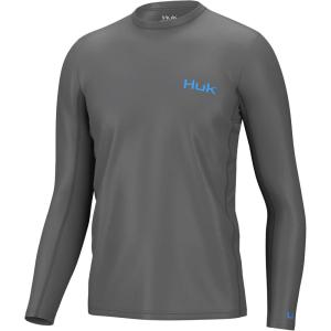 imageHUK Mens Icon X Long Sleeve Performance Fishing ShirtVolcanic Ash