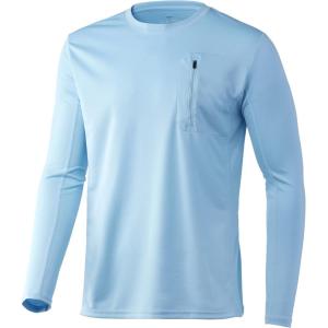 imageHUK Mens Icon X Pocket Shirt  LongSleeve Performance ShirtBaltic Sea