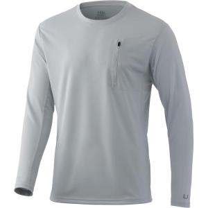 imageHUK Mens Icon X Pocket Shirt  LongSleeve Performance ShirtOyster