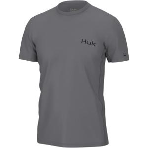 imageHUK Mens Icon X Short Sleeve Fishing Shirt with Sun ProtectionNight Owl