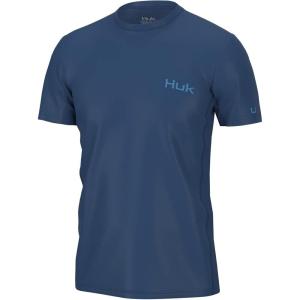 imageHUK Mens Icon X Short Sleeve Fishing Shirt with Sun ProtectionSet Sail
