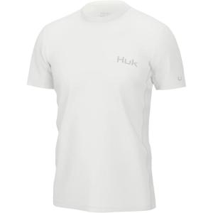 imageHUK Mens Icon X Short Sleeve Fishing Shirt with Sun ProtectionWhite