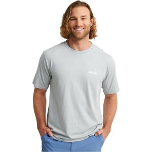 imageHUK Mens Kc Scott Short Sleeve Tee Performance Fishing TShirtFly Flag  Harbor Mist