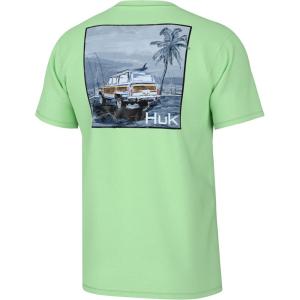 imageHUK Mens Kc Scott Short Sleeve Tee Performance Fishing TShirtWaiting on the Tide  Patina