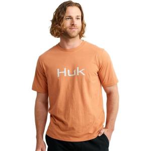 imageHUK Mens Performance Fishing Logo Tee Short Sleeve QuickDryLogo 20  Sunburn